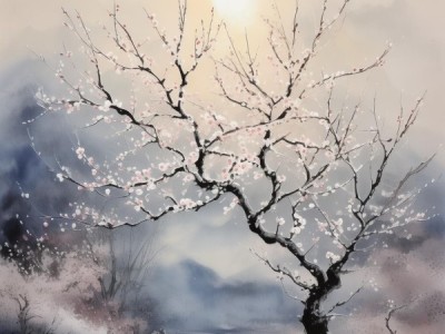 梅花诗意盎然，古诗词中的梅画赏析