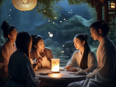 诗意唐朝月，祜中秋赏月情