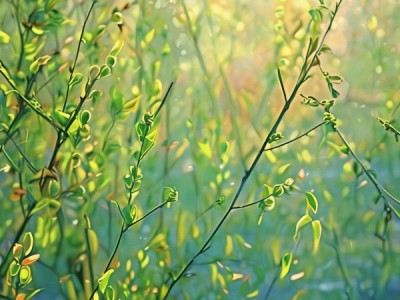 杨笔下新柳春意盎然