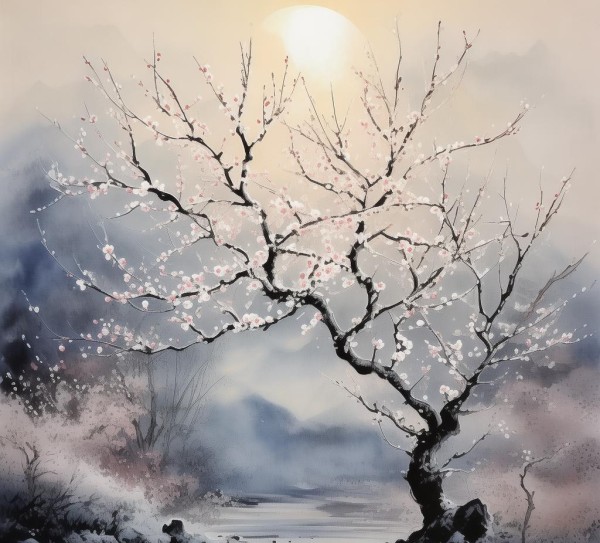 梅花诗意盎然，古诗词中的梅画赏析,梅花诗意盎然，古诗词中的梅画赏析,意境,第1张