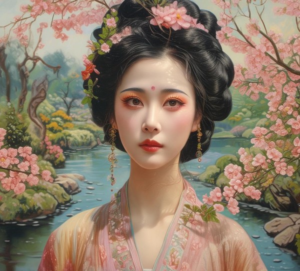 风华中的唐朝柳叶眉，美丽印记的传承,风华中的唐朝柳叶眉，美丽印记的传承,唐朝,第1张