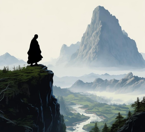 李白望天门山诗意解读与山水画卷赏析,李白望天门山诗意解读与山水画卷赏析,意境,韵味,智慧,第1张