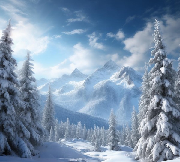 雪后山静，诗意画卷展古今,雪后山静，诗意画卷展古今,画卷,第1张