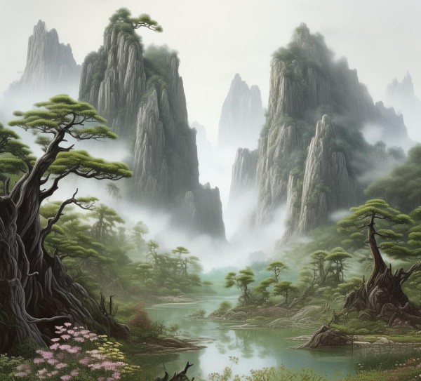 唐代诗人齐已笔下的商山山水奇观全译,唐代诗人齐已笔下的商山山水奇观全译,韵味,全文翻译,第1张