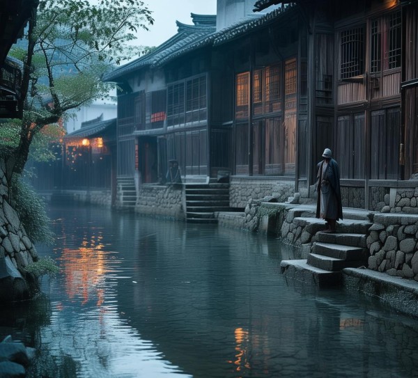 宿临江驿，古韵诗情中的羁旅情怀解读,宿临江驿，古韵诗情中的羁旅情怀解读,意境,诗意,韵味,第1张