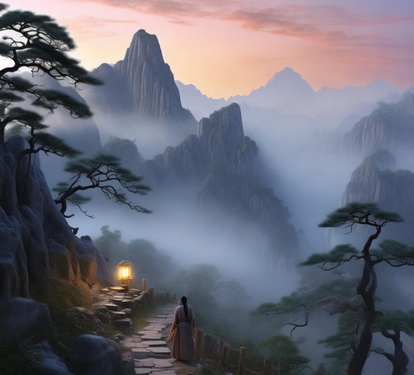 温庭筠笔下商山早行，唐朝黎明的诗意画卷,温庭筠笔下商山早行，唐朝黎明的诗意画卷,唐朝,文学瑰宝,第1张